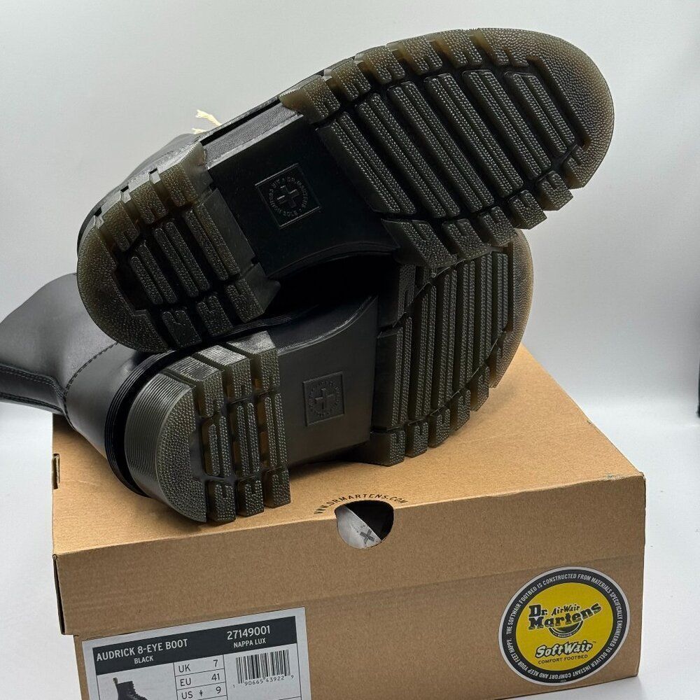 Dr Martens Audrick Nappa Leather Platform Ankle Boots - Picture 6 of 9